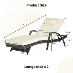 ModernLuxe 2-Piece Adjustable Wicker Outdoor Chaise Lounge Set with Cushions 13 ModernLuxe 2-Piece Adjustable Wicker Outdoor Chaise Lounge Set with Cushions -Luxe Furniture Sale GUEST ecd518b2 643b 4c6a 8a4a f67bbd470b26