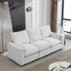 3 Seat Sofa With Removable Cushions And 2 Pillows, Teddy Fabric Upholstered Couch-ModernLuxe 1 3 Seat Sofa With Removable Cushions And 2 Pillows, Teddy Fabric Upholstered Couch-ModernLuxe -Luxe Furniture Sale GUEST ed86f84f 1f29 4468 a46f 4ffa61e7c019