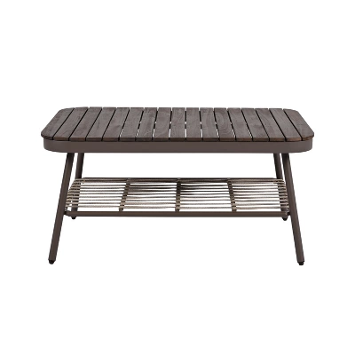 ModernLuxe 4-Piece Patio Conversation Set with Acacia Wood Coffee Table 13 ModernLuxe 4-Piece Patio Conversation Set with Acacia Wood Coffee Table - Image 11