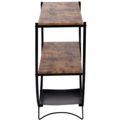 Rustic Industrial Design Demilune Shape Console Table-ModernLuxe -Luxe Furniture Sale GUEST eeab4360 594f 4d15 865f fddb94a4ba2d
