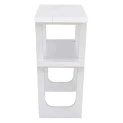 54"W Retro Elegant Console Table With Marble-Effect Top And Versatile Storage Solutions For Entryway 4S - ModernLuxe -Luxe Furniture Sale GUEST eeb83311 ea3e 41e1 9907 a00b27d46837