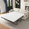 72.8"W Loveseat Sleeper Sofa Bed With Full Size Mattress, USB Ports, Cup Holders, And A Phone Holder For Living Room -ModernLuxe -Luxe Furniture Sale GUEST ef3703fc 09a4 4657 ac90 aedd40cc5fbd