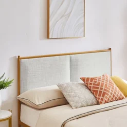 ModernLuxe Classic Upholstered Platform Bed with Metal Frame and Solid Wood Ribs - Light Gray -Luxe Furniture Sale GUEST efc3a55f 4b2b 486c 9647 7c1988ce0f34