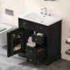 ModernLuxe 30-Inch Bathroom Vanity with Integrated Ceramic Sink Top and 2 Drawers