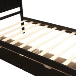 ModernLuxe Twin Wood Platform Storage Bed with 2 Reversible Drawers -Luxe Furniture Sale GUEST f023b443 e01a 4f0c 8f13 23824851173b