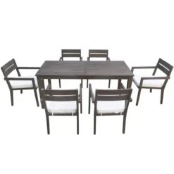 ModernLuxe 7-Piece Acacia Wood Outdoor Dining Set - All-Weather Patio Furniture with 6 Cushioned Chairs 19 ModernLuxe 7-Piece Acacia Wood Outdoor Dining Set - All-Weather Patio Furniture with 6 Cushioned Chairs -Luxe Furniture Sale GUEST f041f87c f5c0 4557 ac83 fe0b5dfed944