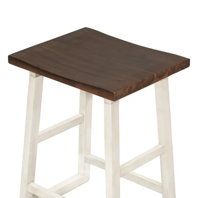 Rustic Wood Counter Height 5-Piece Dining Set With 4 Stools - ModernLuxe 12 Rustic Wood Counter Height 5-Piece Dining Set With 4 Stools - ModernLuxe - Image 10