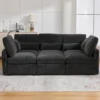 ModernLuxe 85.4" Modular Sectional Sofa Couch, Convertible Sofa Bed With Movable Ottoman, 2 USB Ports & Phone Holder -Luxe Furniture Sale GUEST f1ddcf53 7864 4306 97a8 0e9e88aad62d