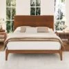 Full/Queen/King Size Bamboo Platform Bed Frame With Wood Support Slat, Mid-Century Modern Style - ModernLuxe -Luxe Furniture Sale GUEST f2103780 15bf 4e16 953d cfc75cdd9133