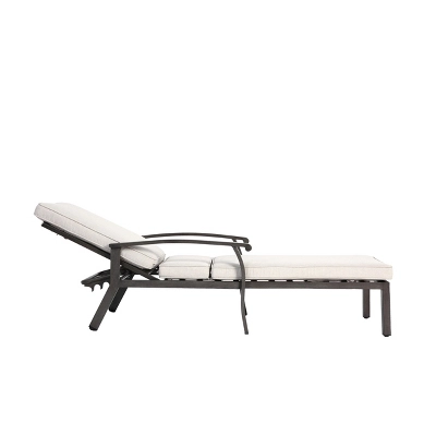 ModernLuxe Aluminium Cast Patio Chaise Lounge with Adjustable Backrest 5 ModernLuxe Aluminium Cast Patio Chaise Lounge with Adjustable Backrest - Image 3
