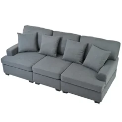 Modern Upholstered 3-Seat Sofa With 4 Pillows-ModernLuxe -Luxe Furniture Sale GUEST f410180a ced8 4096 be04 060b39076f78
