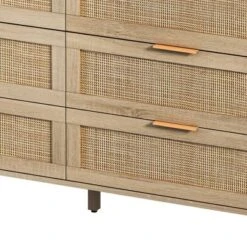 6-Drawer Rattan Dresser For Living Room And Bedroom, Natural - ModernLuxe 17 6-Drawer Rattan Dresser For Living Room And Bedroom, Natural - ModernLuxe -Luxe Furniture Sale GUEST f4ac529a 8ebf 4a22 a4a4 cf0f50868bcf