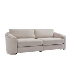 ModernLuxe Elegant Sofa with Semilunar Arms and Rivet Detailing -Luxe Furniture Sale GUEST f62052ae fc83 434a 8243 4b803b6448fd