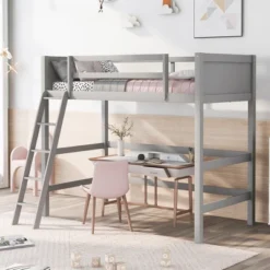 ModernLuxe Twin Size Wood Loft Bed with Ladder and Safety Rails 19 ModernLuxe Twin Size Wood Loft Bed with Ladder and Safety Rails -Luxe Furniture Sale GUEST f6784cd6 572c 4019 aad6 364d8e221350