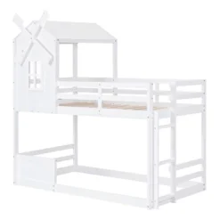 ModernLuxe Twin Over Twin Bunk Bed with Roof, Window, and Whimsical Windmill 13 ModernLuxe Twin Over Twin Bunk Bed with Roof, Window, and Whimsical Windmill -Luxe Furniture Sale GUEST f687bcea 286a 4321 9c48 da2d1e3d549e