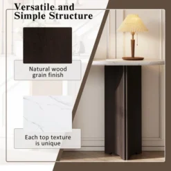 ModernLuxe 53.9" Modern Entryway Console Table with Oval Marble-Style Top and Solid Wood Curved Legs 17 ModernLuxe 53.9" Modern Entryway Console Table with Oval Marble-Style Top and Solid Wood Curved Legs -Luxe Furniture Sale GUEST f6a00378 2147 44b7 b8b2 95b1c18a02a4