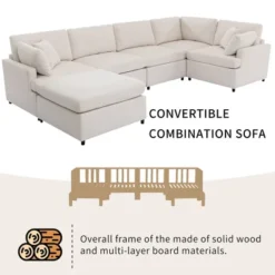 ModernLuxe 100" U-Shape 6-Seater Sectional Sofa with Removable Ottomans 19 ModernLuxe 100" U-Shape 6-Seater Sectional Sofa with Removable Ottomans -Luxe Furniture Sale GUEST f89fb44a 8618 4c0e bdf0 b95c2eb7997c