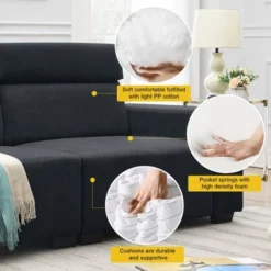 ModernLuxe 87" Velvet 2-Seater Sectional Sofa - Multi-Angle Adjustable Headrests 22 ModernLuxe 87" Velvet 2-Seater Sectional Sofa - Multi-Angle Adjustable Headrests -Luxe Furniture Sale GUEST f8e81b6f 1323 4830 9a3c 96fad217905c