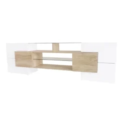 Versatile TV Stand For TVs Up To 80" With 2 Lighted Glass Shelves And LED Color Changing Lights - ModernLuxe -Luxe Furniture Sale GUEST f9848f3e aed3 4b6c 9d1e 5fee6f0a8dd2