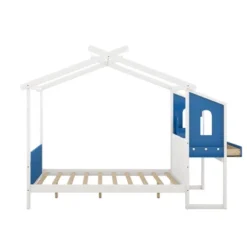 Full Size Platform Bed With Built-in Desk, Two Drawers And Individual Pen Storage - ModernLuxe -Luxe Furniture Sale GUEST f9b8b2b9 ac2f 49d4 b105 88b52ba8c567