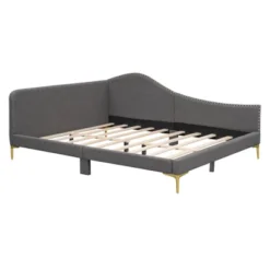 ModernLuxe Upholstered Daybed with Headboard and Armrests -Luxe Furniture Sale GUEST fb9e5a6e 9546 4e48 9b85 e4d8d9d29200