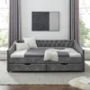 Twin/Full Size Daybed, Upholstered Tufted Sofa Bed With Drawers-ModernLuxe -Luxe Furniture Sale GUEST fbcecf0b 88b5 4a0d 9392 d41f52174a03