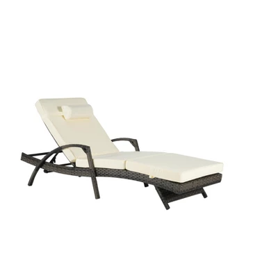 ModernLuxe 2-Piece Adjustable Wicker Outdoor Chaise Lounge Set with Cushions 9 ModernLuxe 2-Piece Adjustable Wicker Outdoor Chaise Lounge Set with Cushions - Image 7