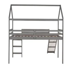 ModernLuxe Twin Size House Shape Loft Bed with Slide in Gray 18 ModernLuxe Twin Size House Shape Loft Bed with Slide in Gray -Luxe Furniture Sale GUEST fd183ccb 863d 46fc a756 a29406a8cd33