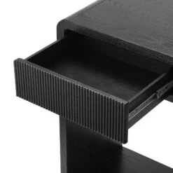 Modern Console Table Entryway Table With 3-Drawer, Vertical Design Sofa Table With Round Edge - ModernLuxe -Luxe Furniture Sale GUEST fd19159c 436b 46d3 a57d 5ecd422a9f3b