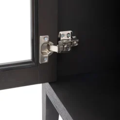 Modern Sideboard, Buffet Storage Cabinet With Tempered Glass Doors And Adjustable Shelves-ModernLuxe -Luxe Furniture Sale GUEST fe05eafa 2820 40be 97e3 26d60efd96c3