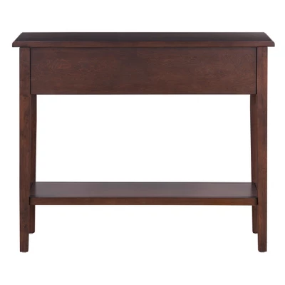 ModernLuxe 38" Rustic Console Table with 2 Drawers and Open Shelf 13 ModernLuxe 38" Rustic Console Table with 2 Drawers and Open Shelf - Image 11