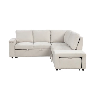 90.6" L-Shaped Padded Modular Sofa With Storage Space, Reversible Sectional Couch With USB Ports, And Cup Holders On The Armrests 4W-ModernLuxe 8 90.6" L-Shaped Padded Modular Sofa With Storage Space, Reversible Sectional Couch With USB Ports, And Cup Holders On The Armrests 4W-ModernLuxe - Image 6