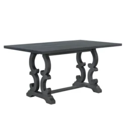 ModernLuxe 6-Piece Retro Dining Set with Flemish Scroll Table and Bench 19 ModernLuxe 6-Piece Retro Dining Set with Flemish Scroll Table and Bench -Luxe Furniture Sale GUEST fe9eaee8 b05d 44ca b5ff b3dd9c5c3608